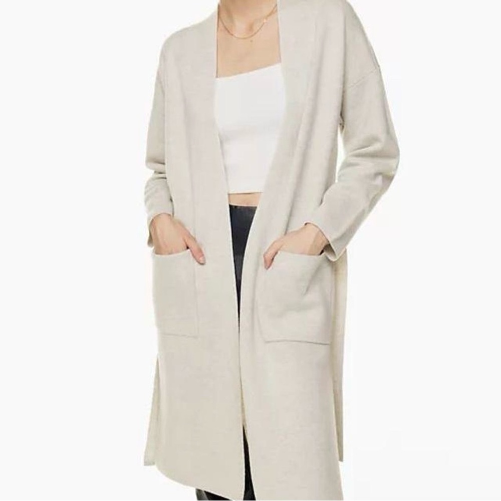 Wilfred Long Open Front Pocket Cardigan